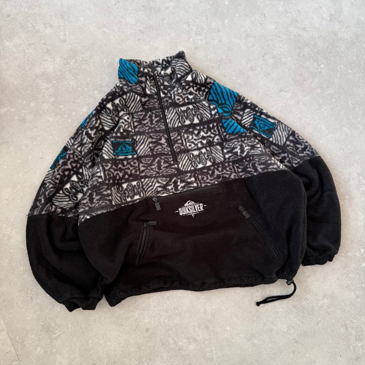 90’s Quiksilver Aztec 1/4 zip Fleece (L)