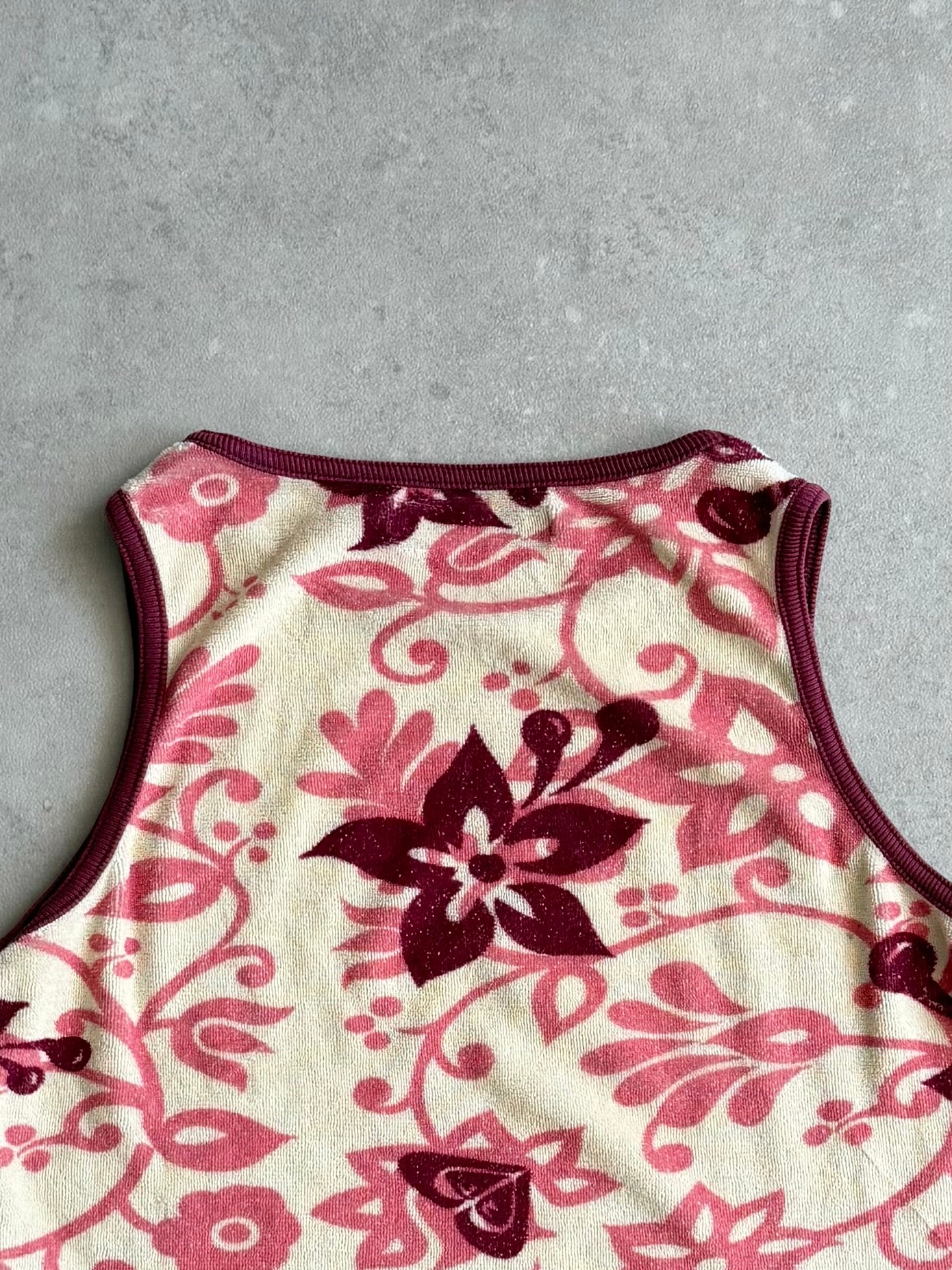 Vintage Quiksilver Cropped Racer Back Tank Top (8)