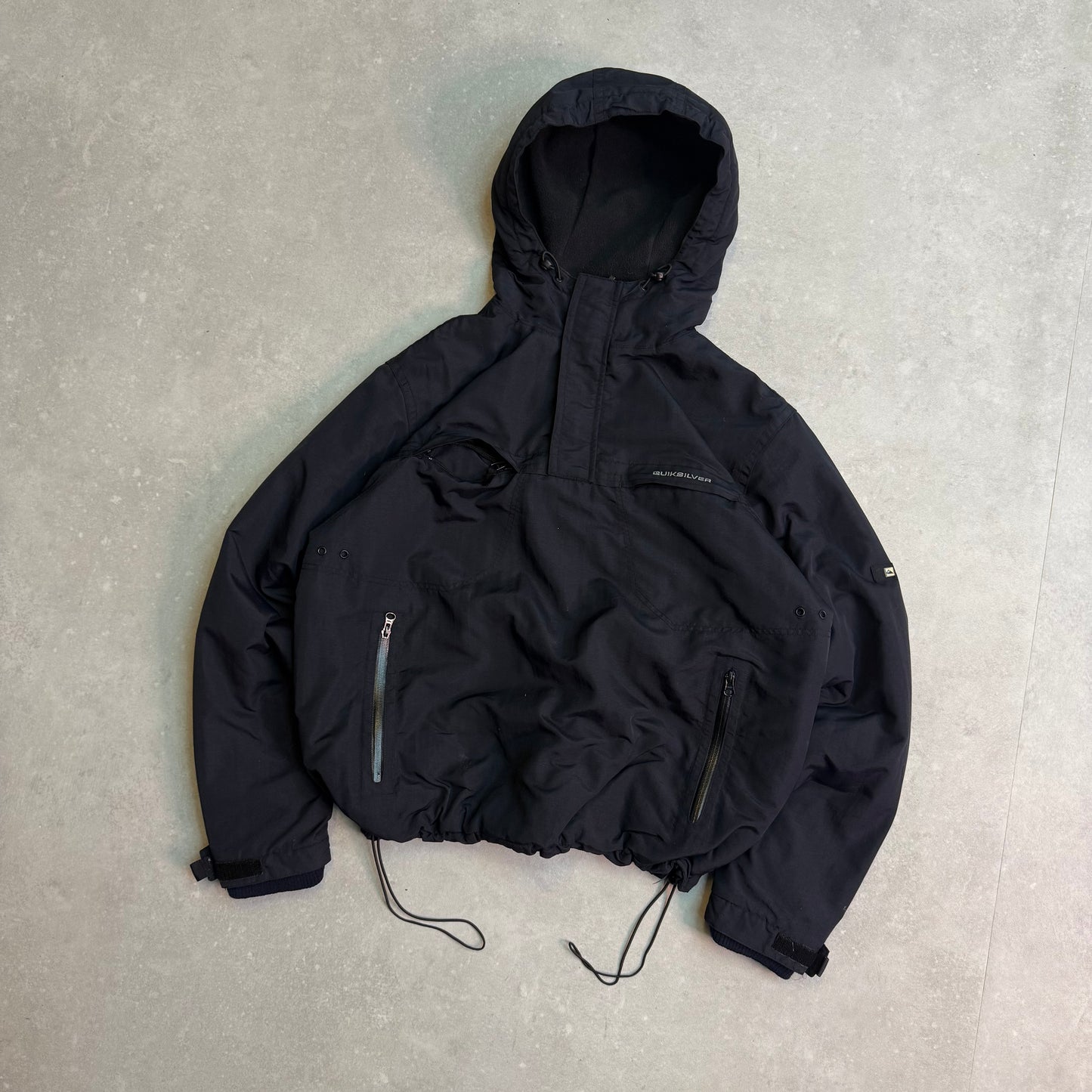 00’s Quiksilver 1/4 Zip Fleece Lined Jacket (L)
