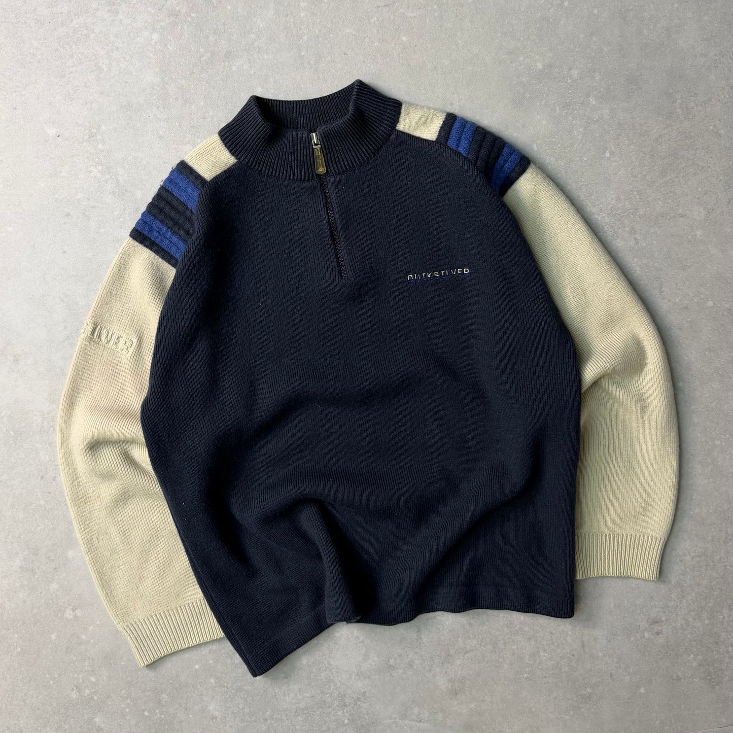 00's Quiksilver 1/4 zip Knit Jumper (S)