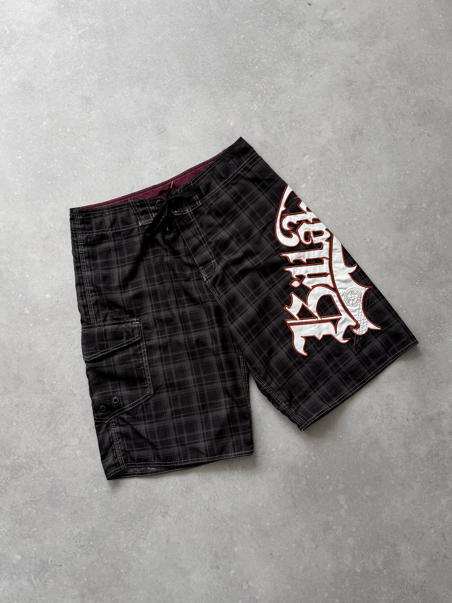 Vintage Billabong Plaid Boardshorts (32)