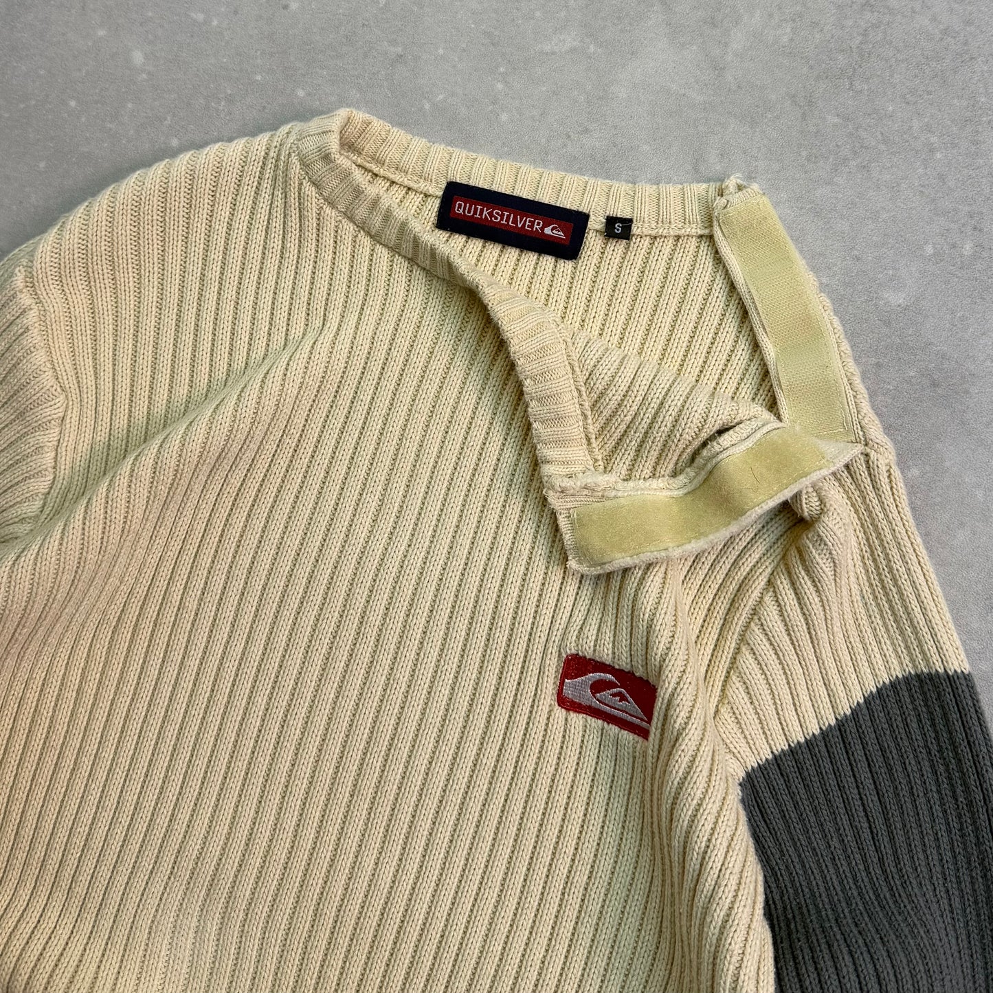 00’s Quiksilver Cable Knit Jumper (M)