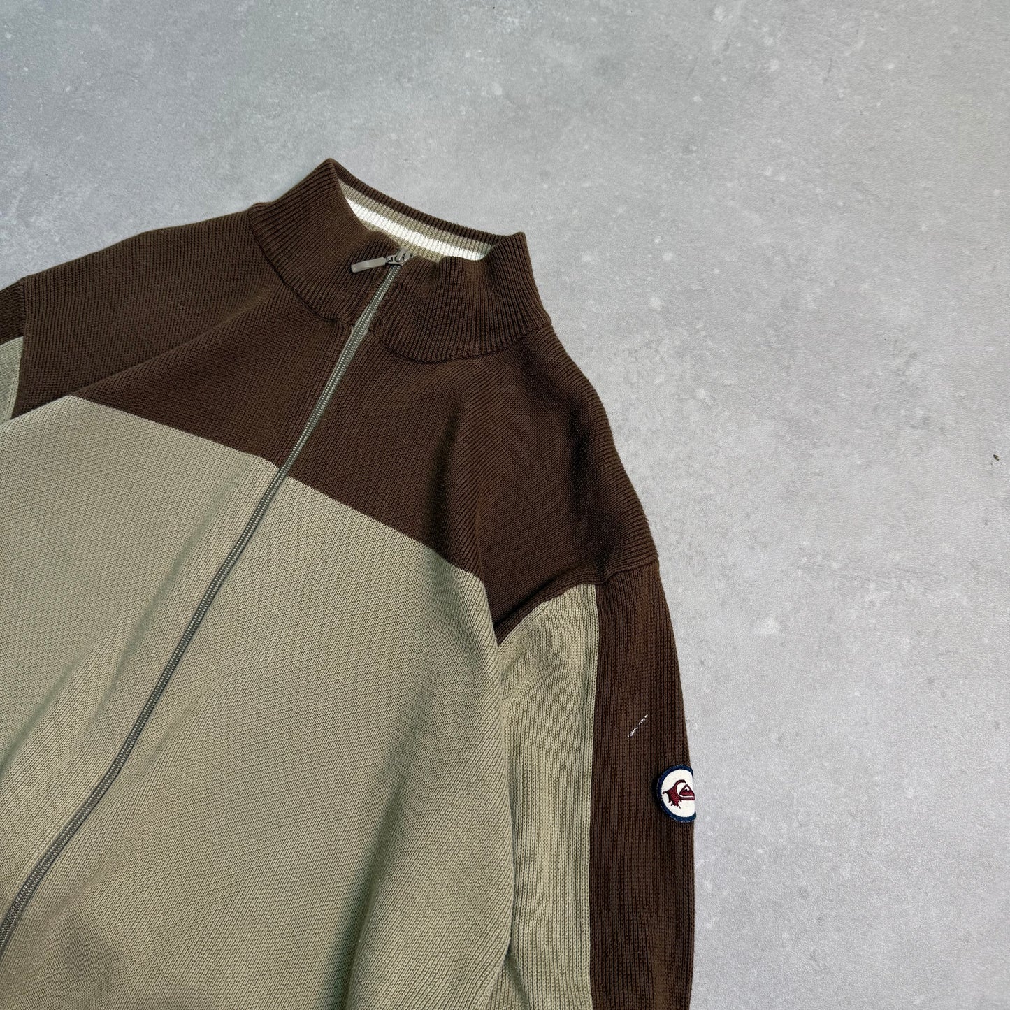 00’s Quiksilver Zip Up Knit Jumper (L)