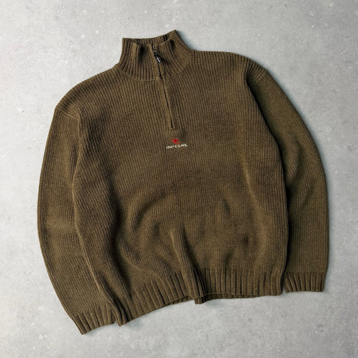 00's Rip Curl 1/4 zip Knit Jumper (M)