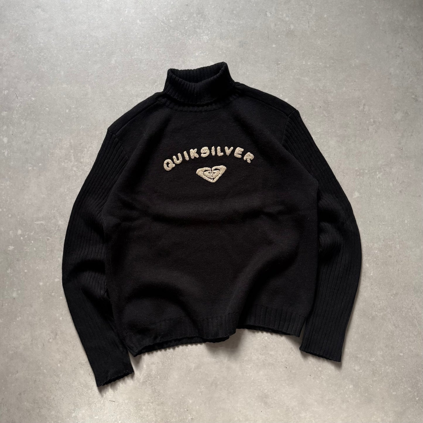 00's Quiksilver Turtleneck Knit Jumper (XS)