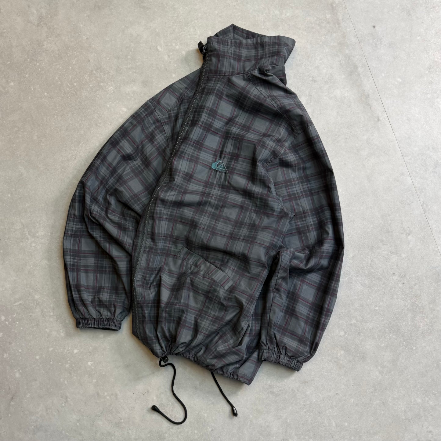 90's Quiksilver Plaid Shell Jacket (L)