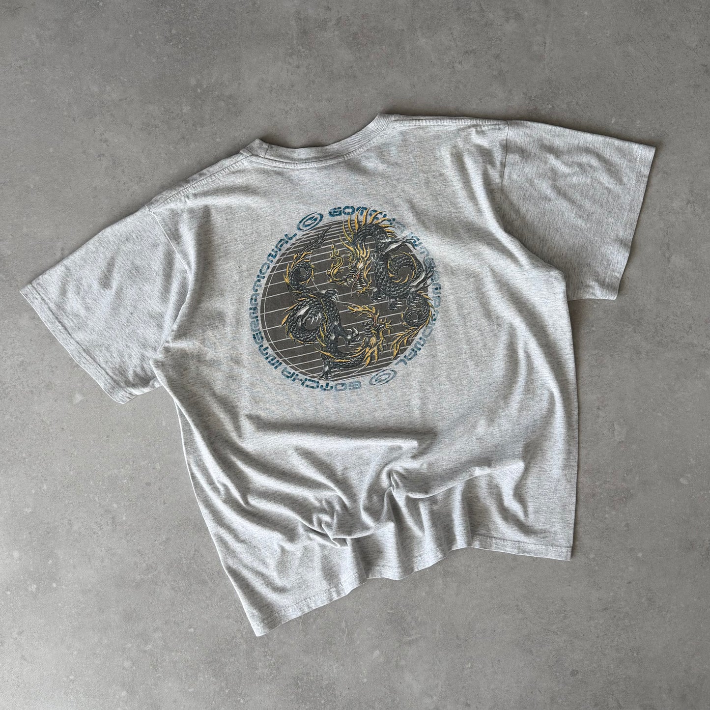 00’s Gotcha Dragon Print T-shirt (M)