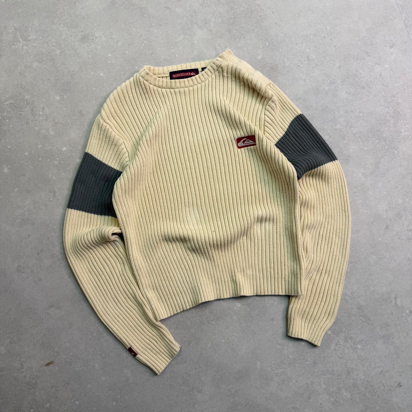00’s Quiksilver Cable Knit Jumper (M)