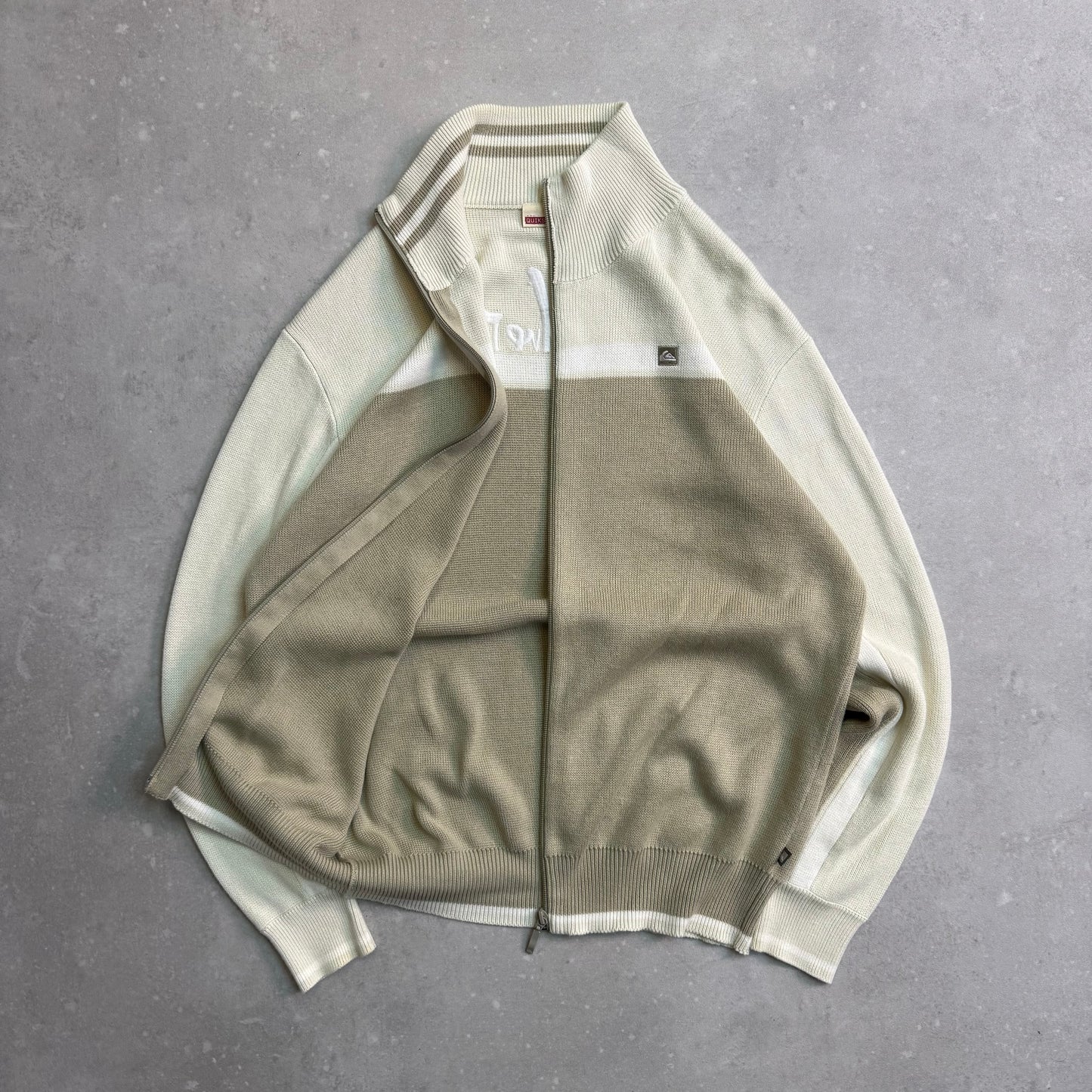00’s Quiksilver Full Zip Knit Jumper (L)