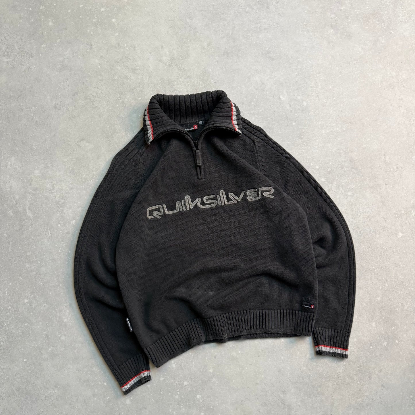 00’s Quiksilver 1/4 Zip Knit