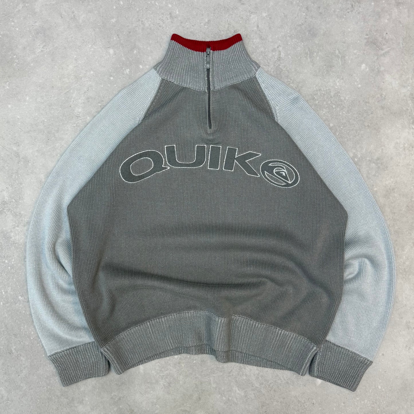 00’s Quiksilver 1/4 Zip Knit Jumper
