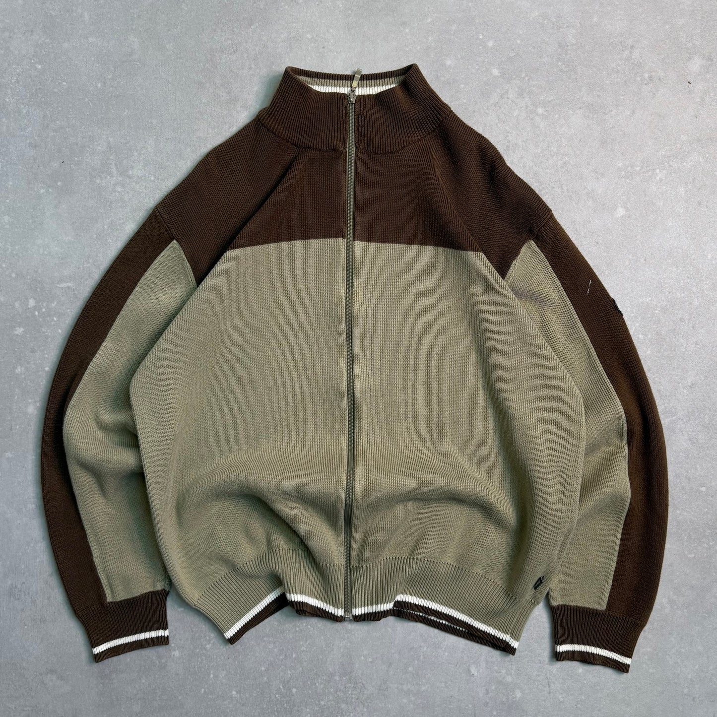 00’s Quiksilver Zip Up Knit Jumper (L)