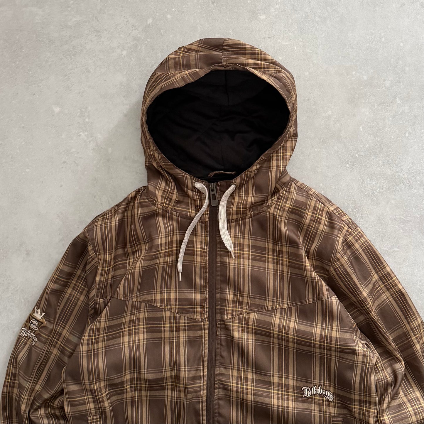 00’s Rip Curl Plaid Zip Hoodie (L)