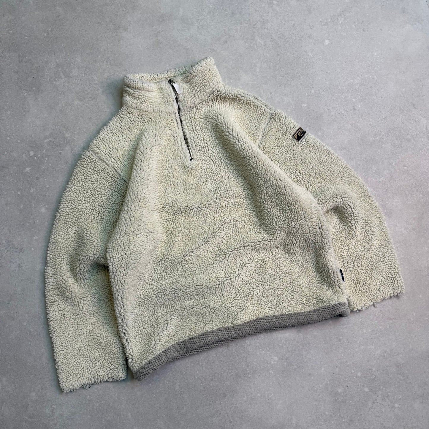 00’s Quiksilver 1/4 Zip Sherpa Fleece (M)