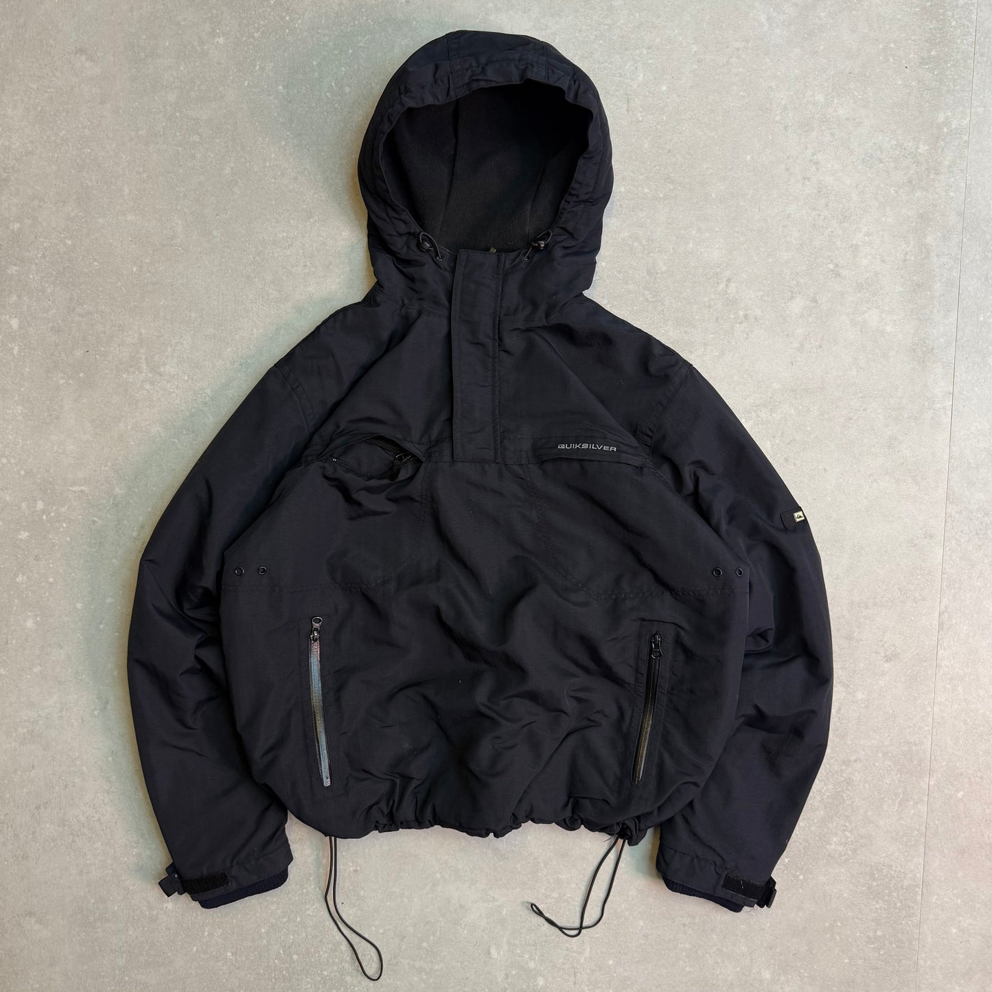 00’s Quiksilver 1/4 Zip Fleece Lined Jacket (L)