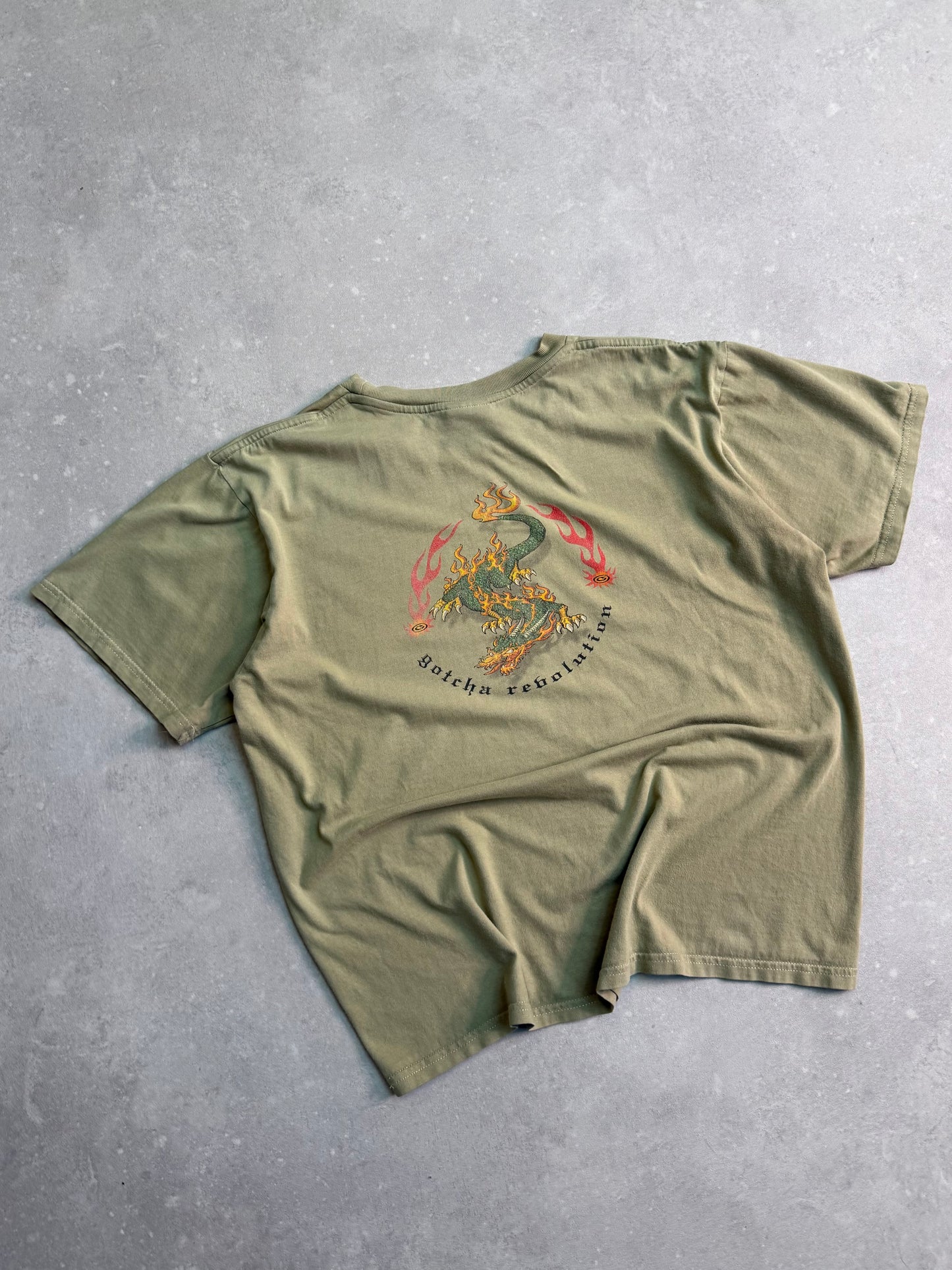 00’s Gotcha Dragon T-shirt (M)