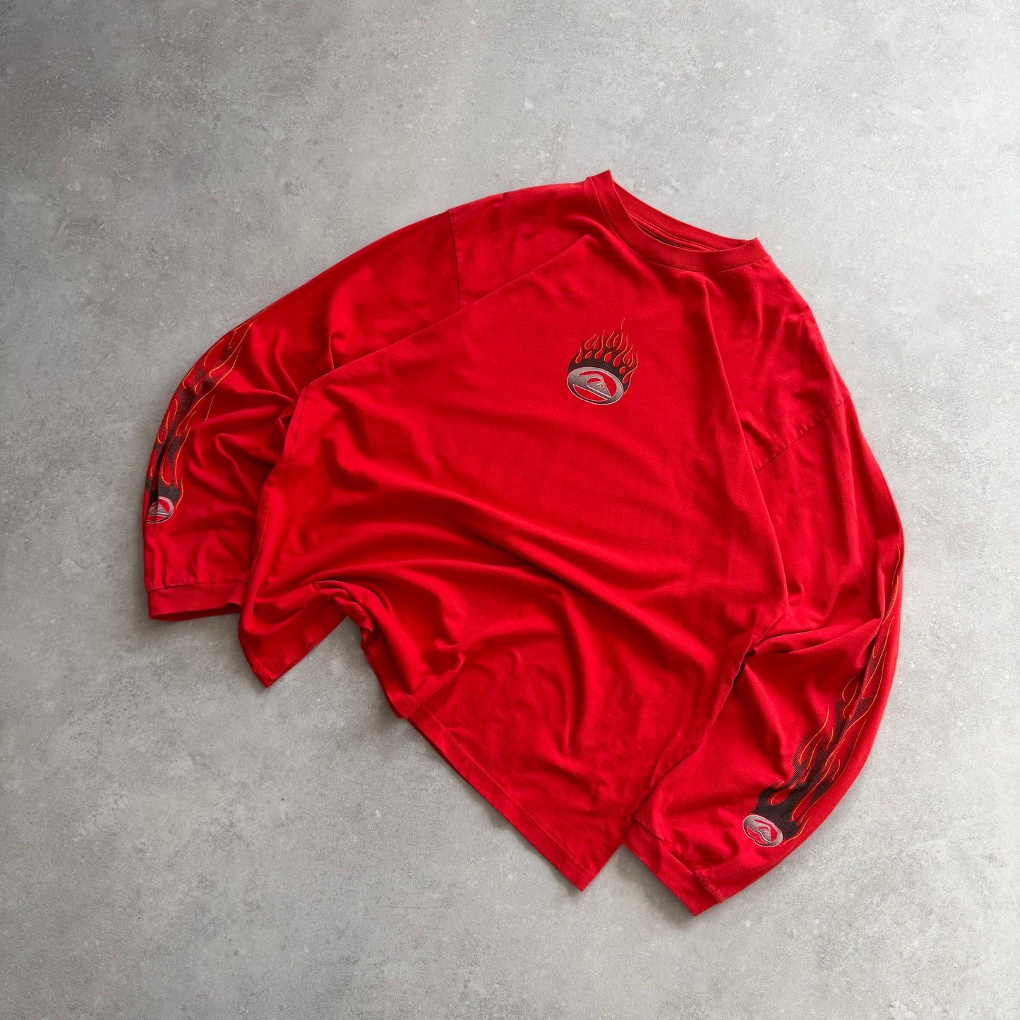 00's Quiksilver Flame Long sleeve T-shirt