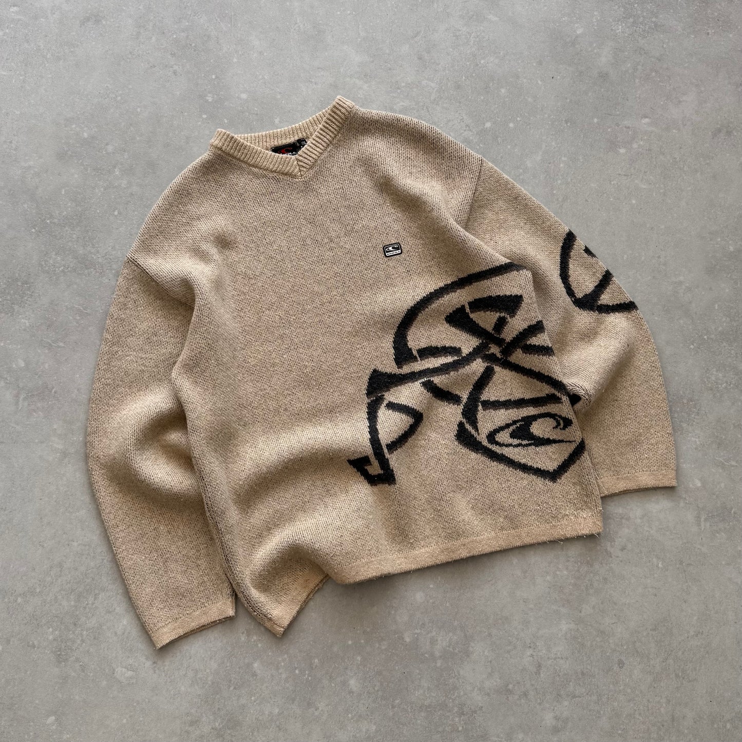 Vintage O’Neill V-Neck Knit Jumper (L)