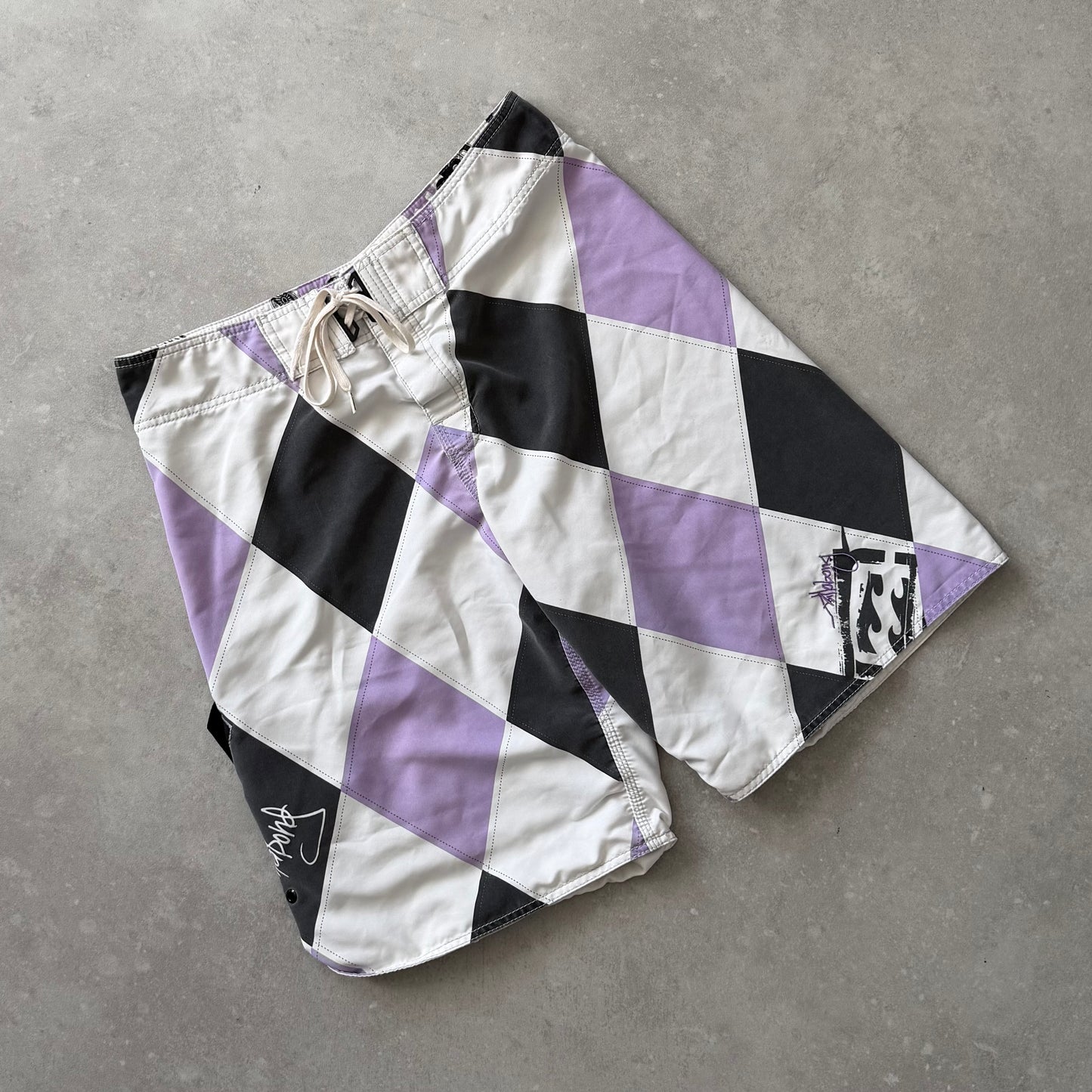 00's Billabong Andy Irons Argyle Boardshorts (34)