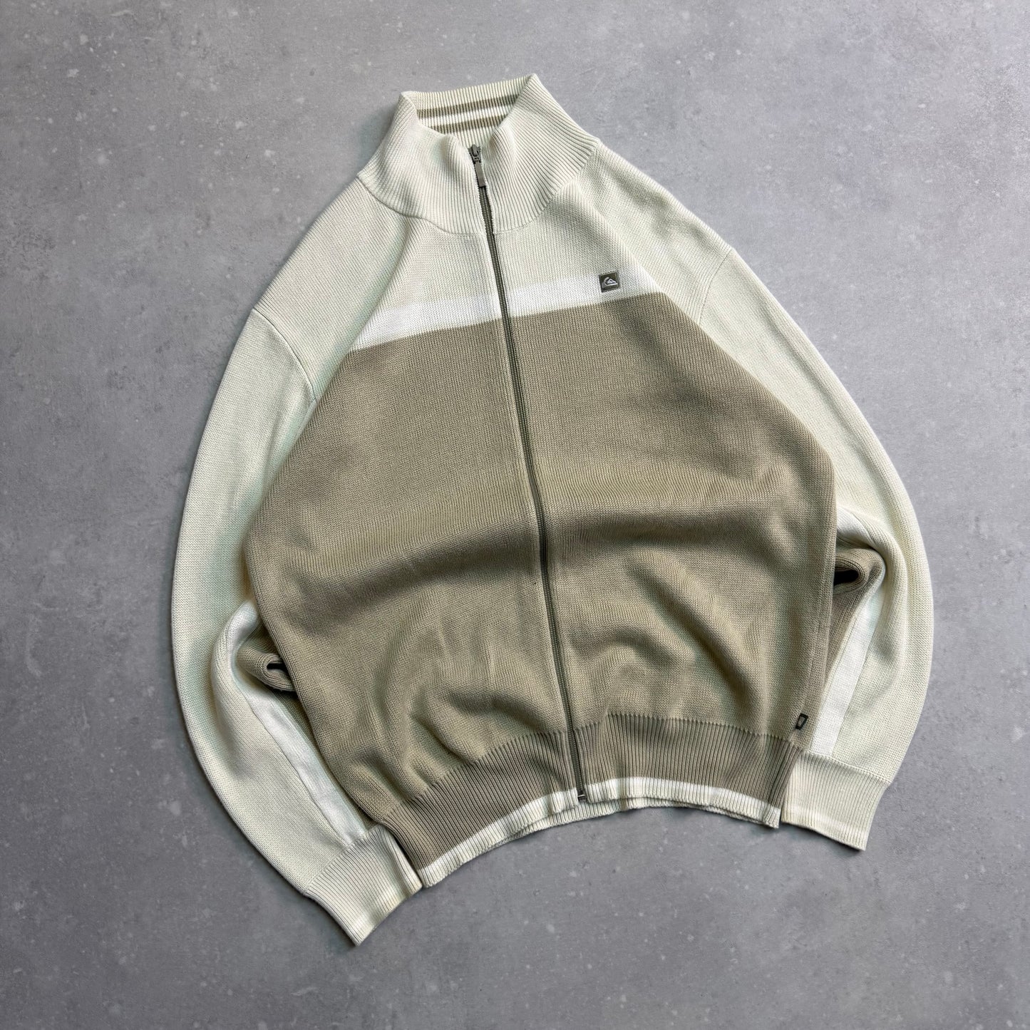 00’s Quiksilver Full Zip Knit Jumper (L)