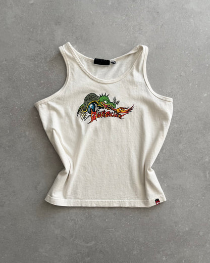 Vintage Women’s Quiksilver Cropped Tank Top (L)