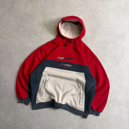 00's Rip Curl Tri-Tone Hoodie (L)