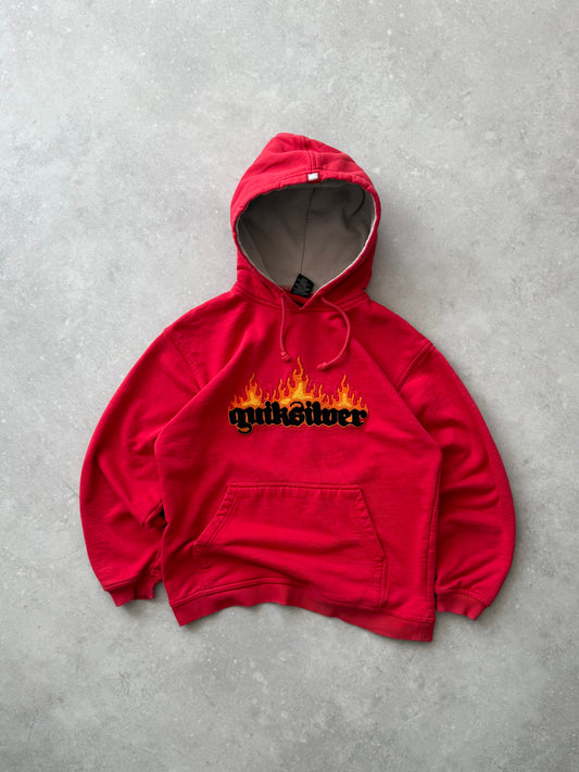 Vintage Quiksilver Flame Hoodie (S)