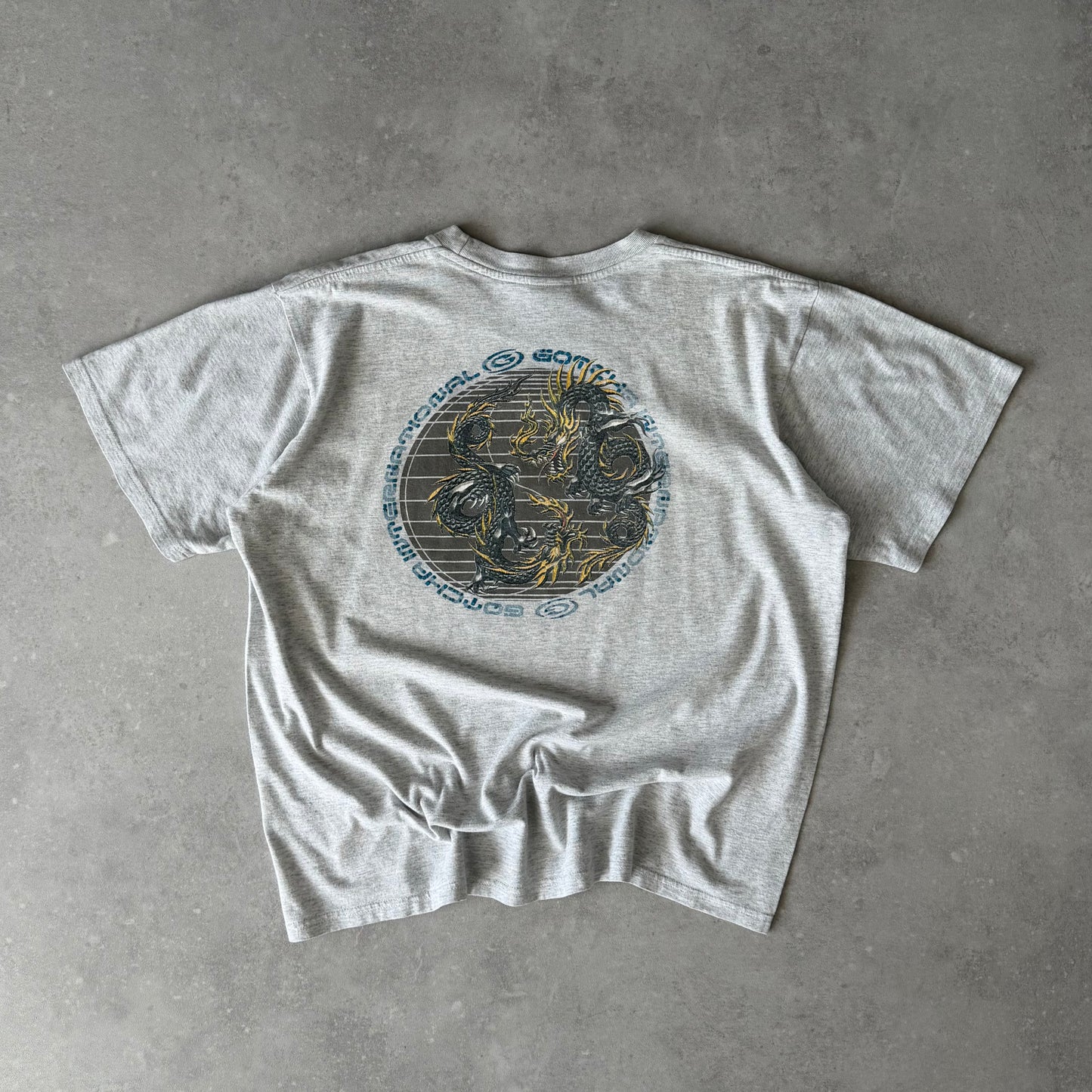 00’s Gotcha Dragon Print T-shirt (M)