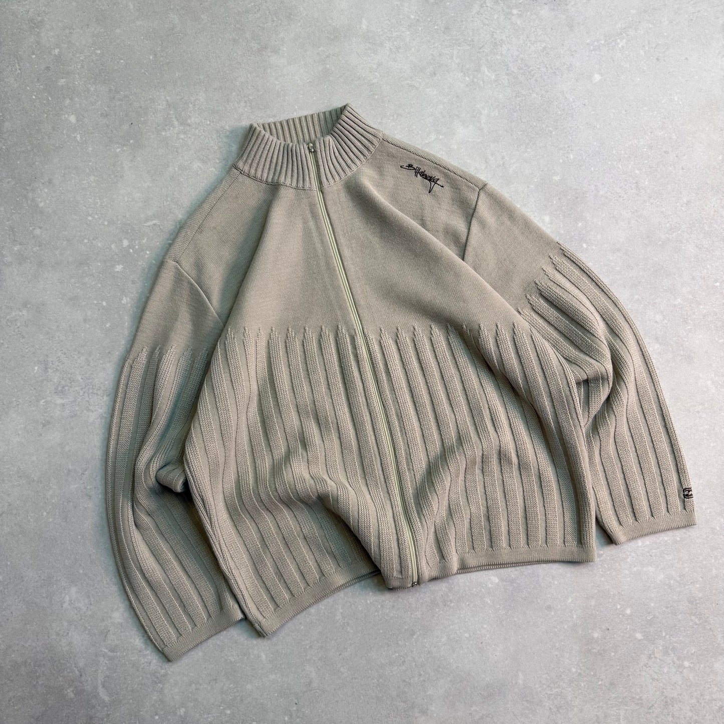 00’s Billabong Zip Through Knit Jumper (L)