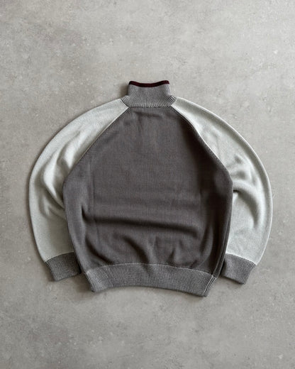 Vintage Quiksilver 1/4 Zip Knit Jumper (M)