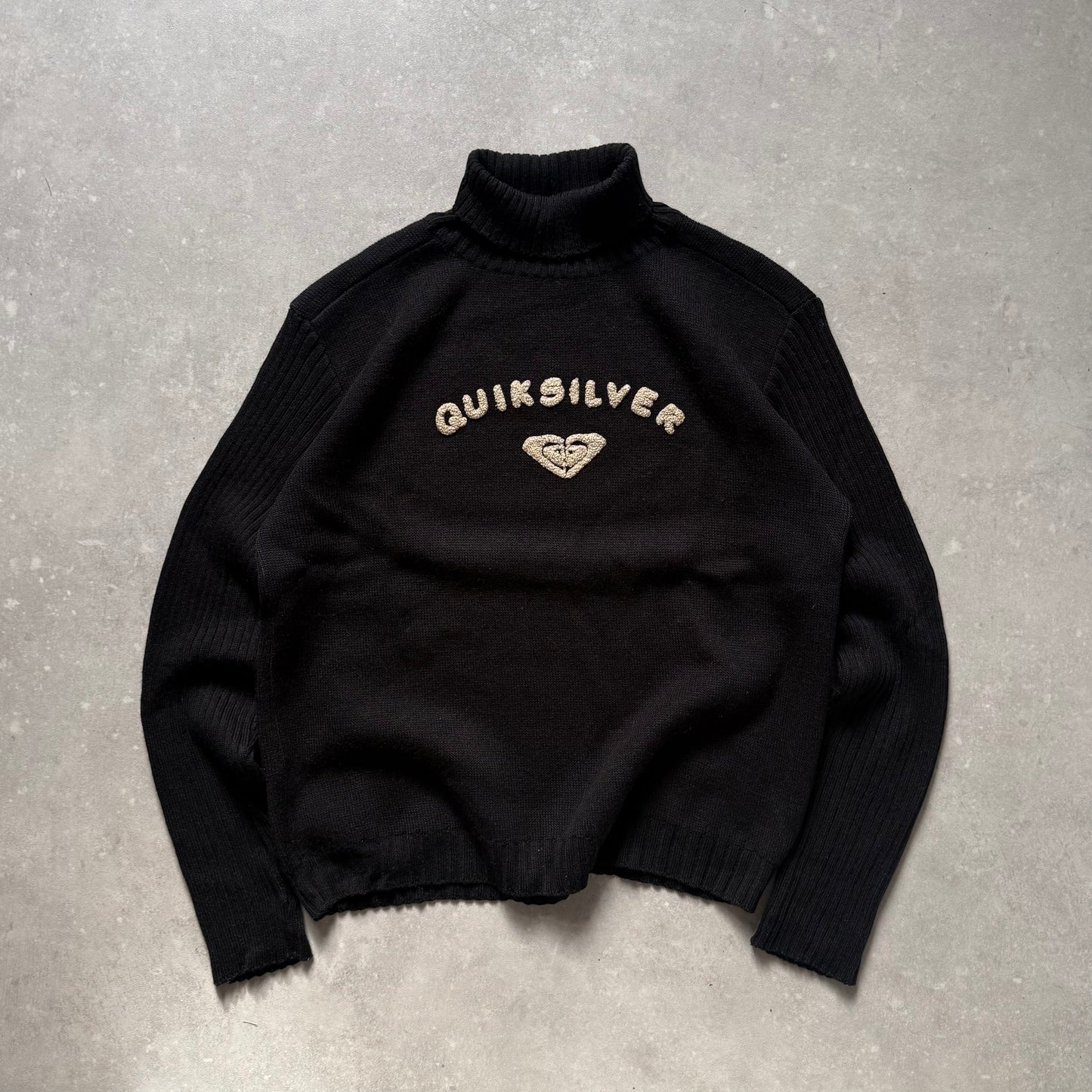 00's Quiksilver Turtleneck Knit Jumper (XS)