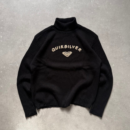 00's Quiksilver Turtleneck Knit Jumper (XS)