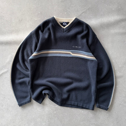 00’s Quiksilver  V-Neck Knit Jumper (L)
