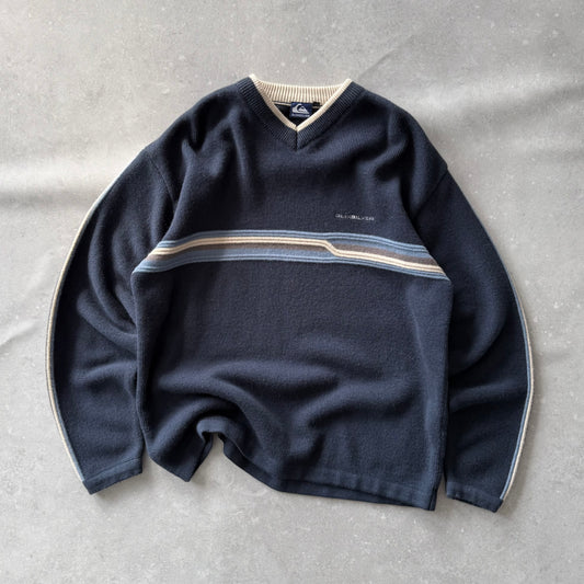 00’s Quiksilver  V-Neck Knit Jumper (L)
