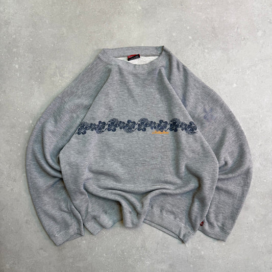 90’s Quiksilver Floral Sweatshirt (XL)