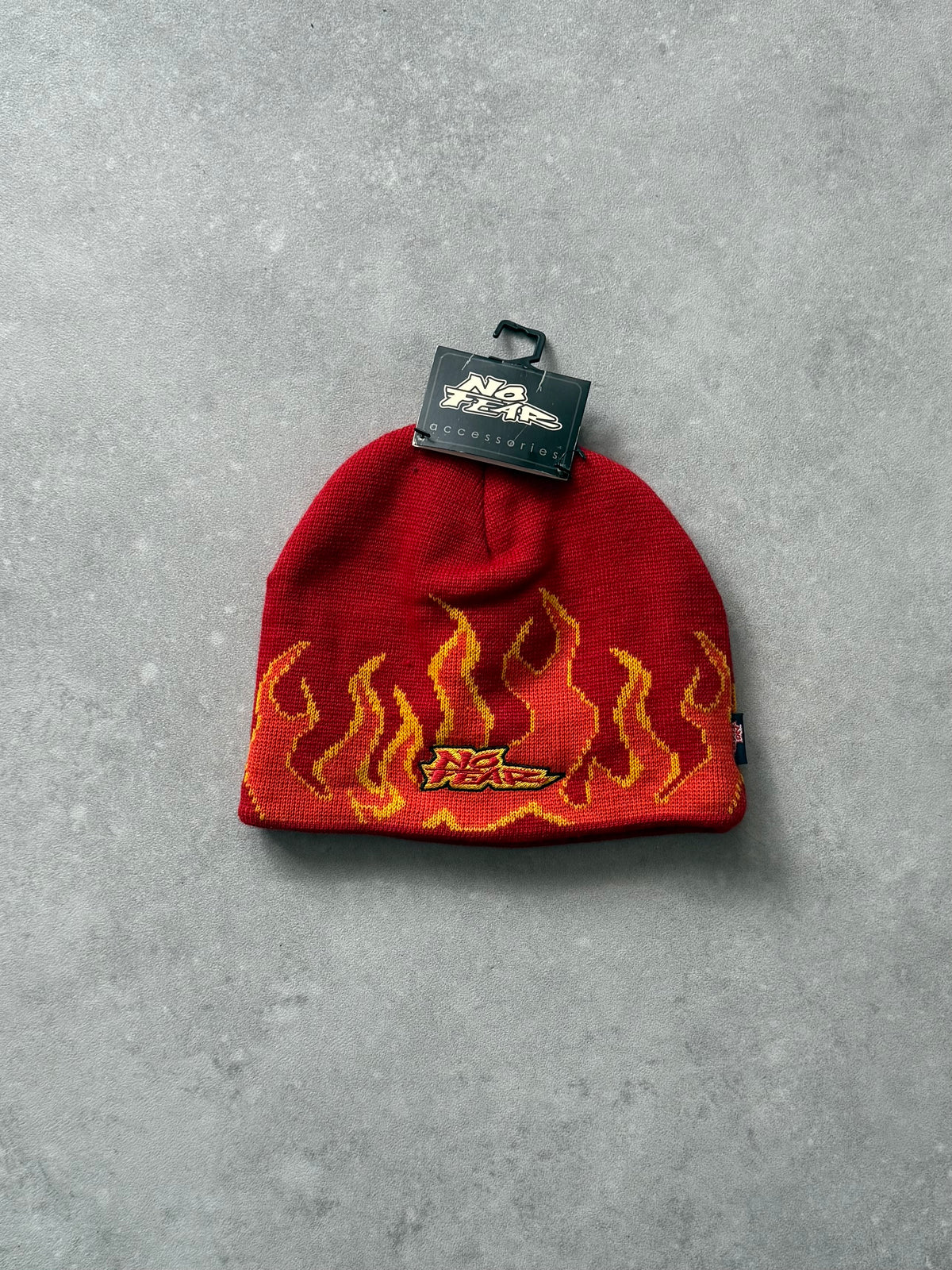 Vintage BNWT No Fear Flame Beanie
