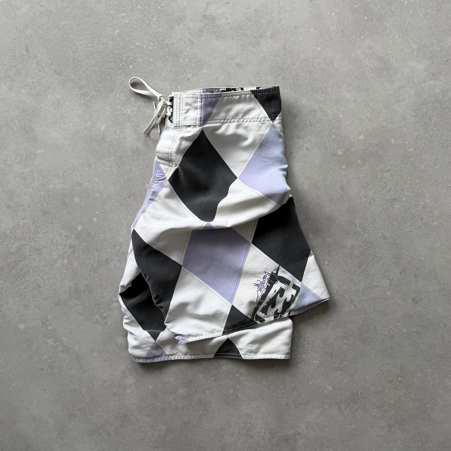 Vintage Billabong Andy Irons Argyle Diamond Boardshorts (36)