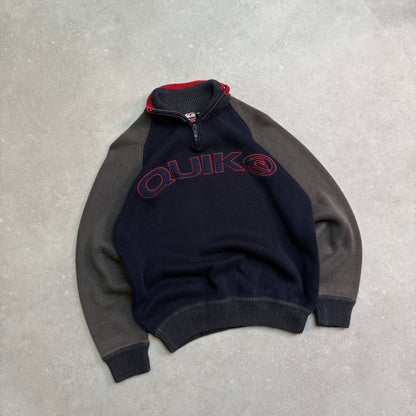 00’s Quiksilver 1/4 zip Knit Jumper (S)