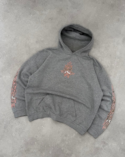 Vintage Rusty Flame Hoodie (L)
