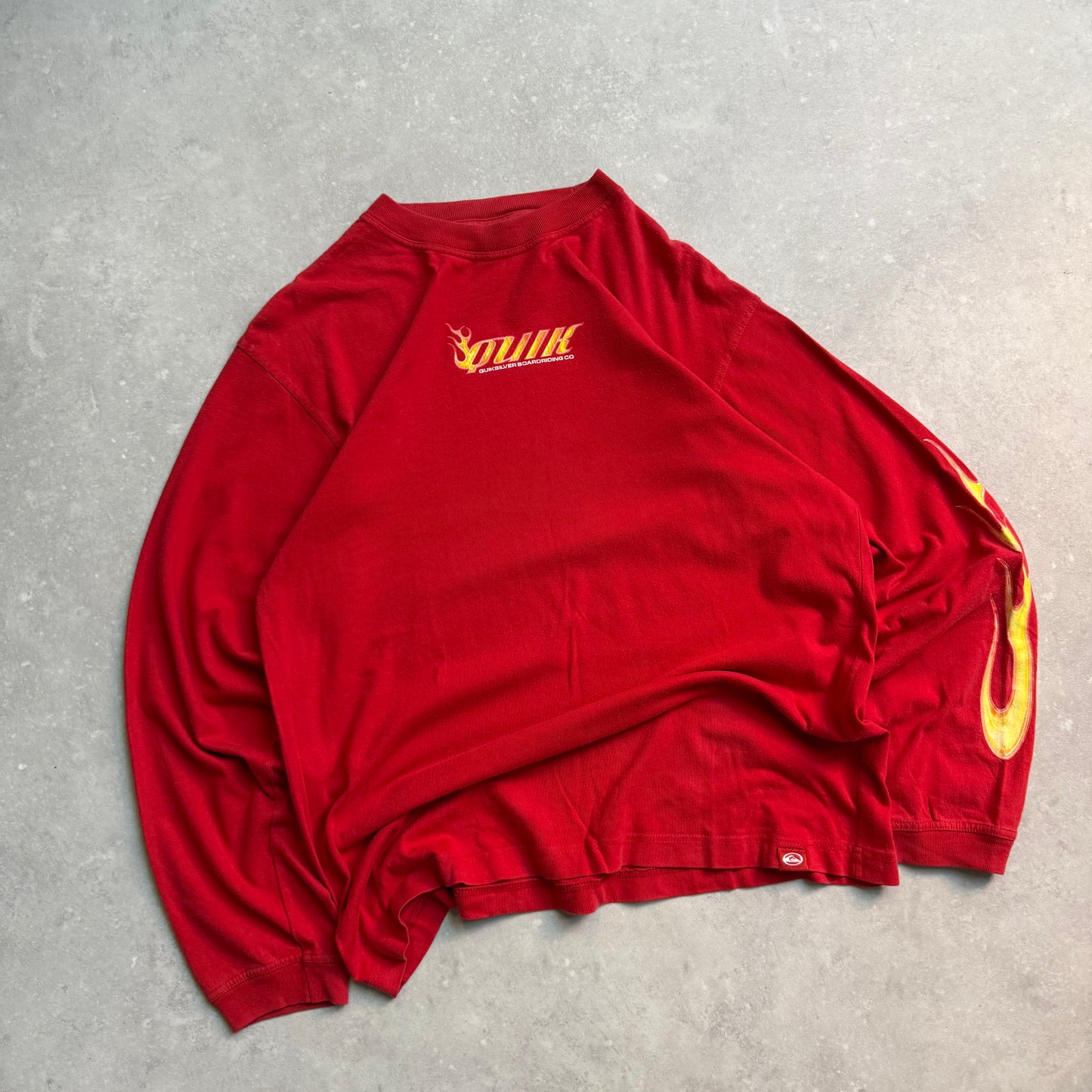 00’s Quiksilver Long Sleeve Flame Tee (M)
