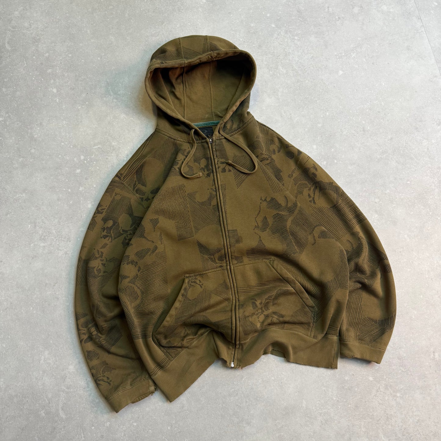 00’s Oakley Skull Hoodie (L)