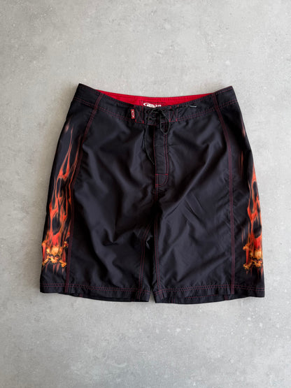 Vintage Oakley Flame Boardshorts (38)