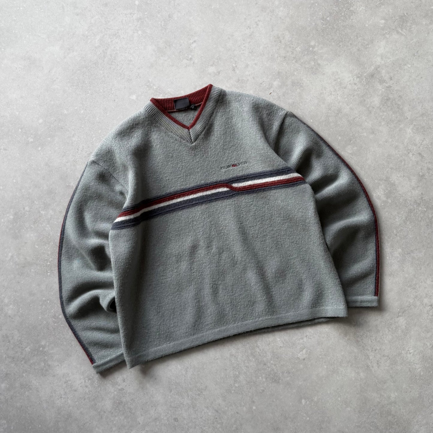 Vintage Quiksilver V-Neck Knit Jumper (S)