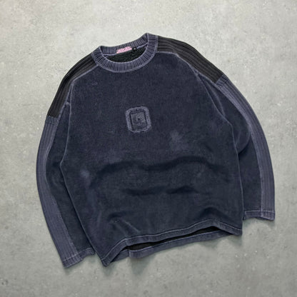00’s Quiksilver Corduroy Knit Jumper (M)