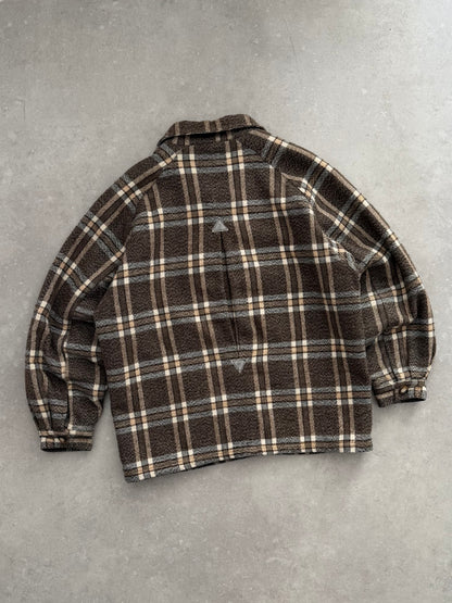 Vintage Quiksilver Plaid Fleece Jacket (L)