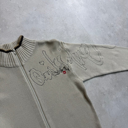 00's Quiksilver Zip-up Knit Jumper (M)