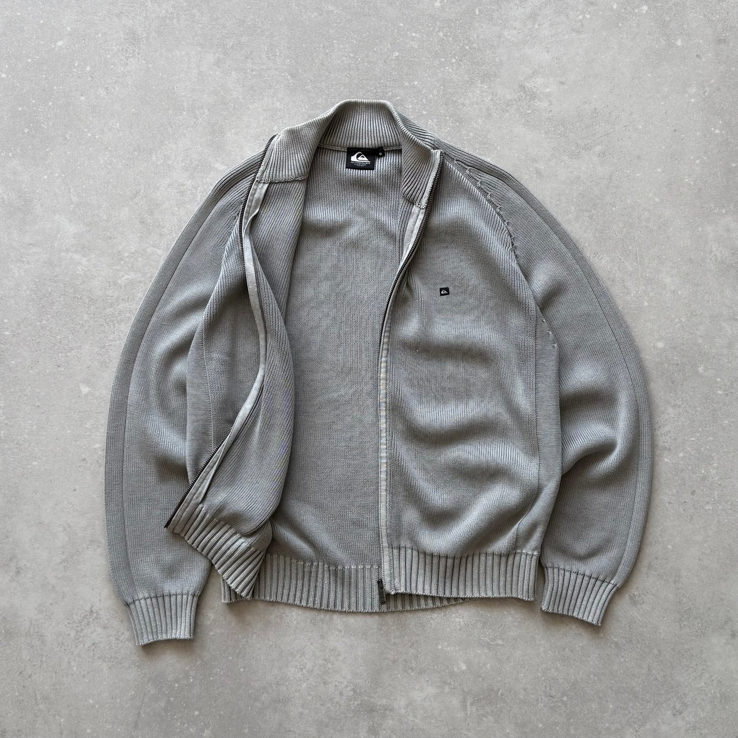 Vintage Quiksilver Full Zip Knit Jumper (M)