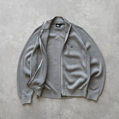 Vintage Quiksilver Full Zip Knit Jumper (M)