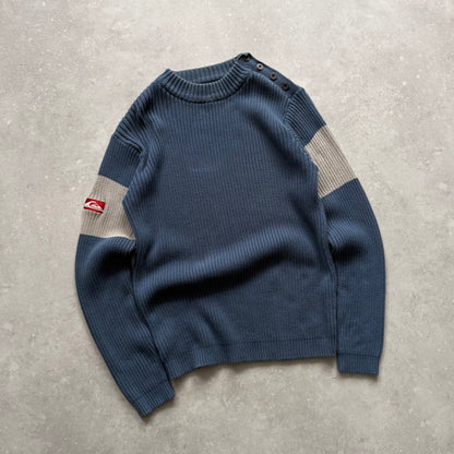 00's Quiksilver Cable Knit Jumper (M)