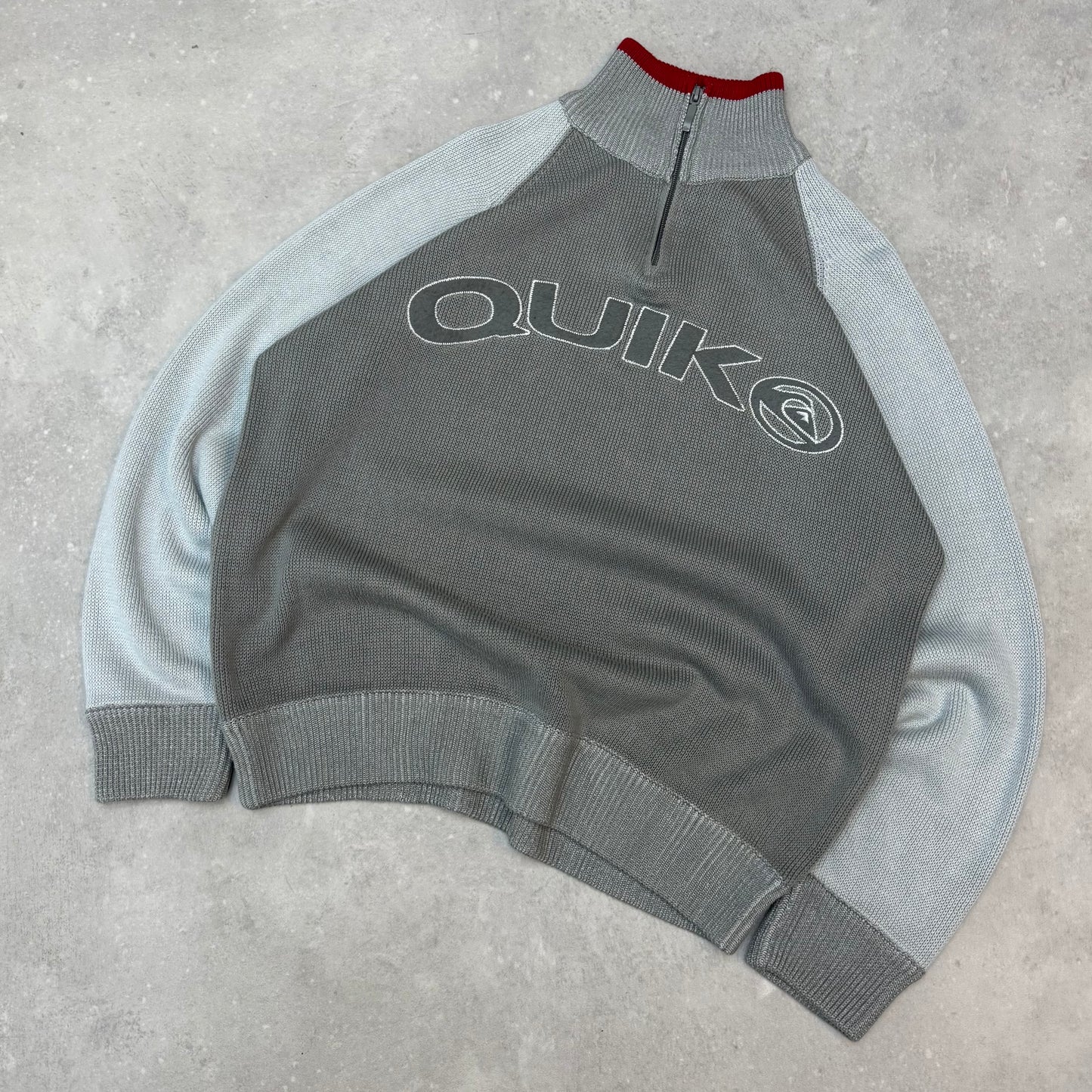 00’s Quiksilver 1/4 Zip Knit Jumper